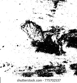 Black and white grunge background. Abstract vector texture of the ink spots. Vintage elements for printing on business cards, posters and design your own