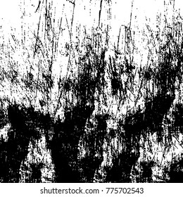 Black and white grunge background. Abstract vector texture of the ink spots. Vintage elements for printing on business cards, posters and design your own