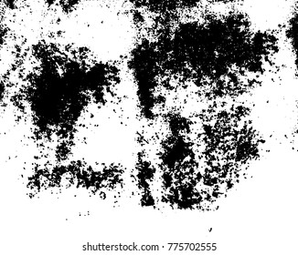 Black and white grunge background. Abstract vector texture of the ink spots. Vintage elements for printing on business cards, posters and design your own