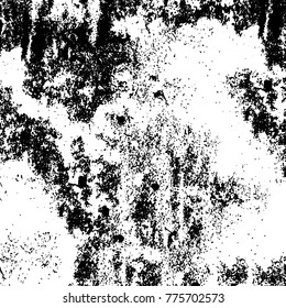 Black and white grunge background. Abstract vector texture of the ink spots. Vintage elements for printing on business cards, posters and design your own