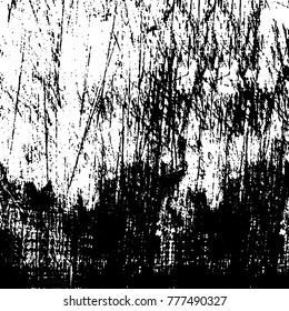 Black and white grunge background. Abstract vector texture of the ink spots. Vintage elements for printing on business cards, posters and design your own