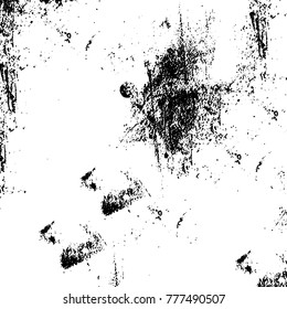 Black and white grunge background. Abstract vector texture of the ink spots. Vintage elements for printing on business cards, posters and design your own