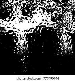 Black and white grunge background. Abstract vector texture of the ink spots. Vintage elements for printing on business cards, posters and design your own