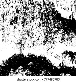Black and white grunge background. Abstract vector texture of the ink spots. Vintage elements for printing on business cards, posters and design your own