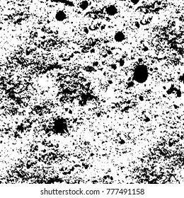 Black and white grunge background. Abstract vector texture of the ink spots. Vintage elements for printing on business cards, posters and design your own