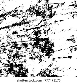 Black and white grunge background. Abstract vector texture of the ink spots. Vintage elements for printing on business cards, posters and design your own