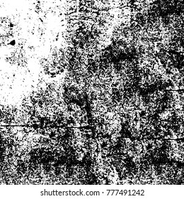 Black and white grunge background. Abstract vector texture of the ink spots. Vintage elements for printing on business cards, posters and design your own