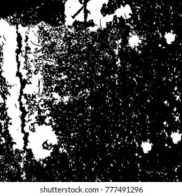 Black and white grunge background. Abstract vector texture of the ink spots. Vintage elements for printing on business cards, posters and design your own