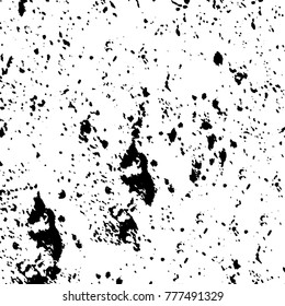 Black and white grunge background. Abstract vector texture of the ink spots. Vintage elements for printing on business cards, posters and design your own