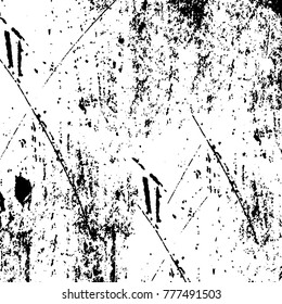 Black and white grunge background. Abstract vector texture of the ink spots. Vintage elements for printing on business cards, posters and design your own