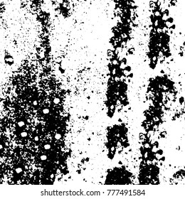 Black and white grunge background. Abstract vector texture of the ink spots. Vintage elements for printing on business cards, posters and design your own