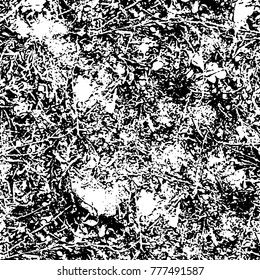 Black and white grunge background. Abstract vector texture of the ink spots. Vintage elements for printing on business cards, posters and design your own