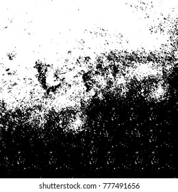 Black and white grunge background. Abstract vector texture of the ink spots. Vintage elements for printing on business cards, posters and design your own