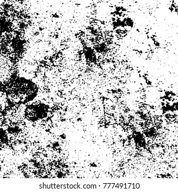 Black and white grunge background. Abstract vector texture of the ink spots. Vintage elements for printing on business cards, posters and design your own