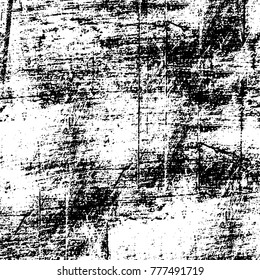 Black and white grunge background. Abstract vector texture of the ink spots. Vintage elements for printing on business cards, posters and design your own