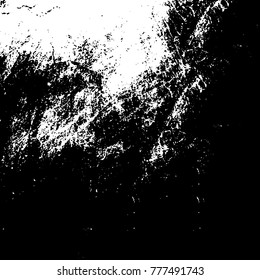 Black and white grunge background. Abstract vector texture of the ink spots. Vintage elements for printing on business cards, posters and design your own