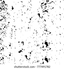 Black and white grunge background. Abstract vector texture of the ink spots. Vintage elements for printing on business cards, posters and design your own