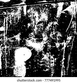 Black and white grunge background. Abstract vector texture of the ink spots. Vintage elements for printing on business cards, posters and design your own