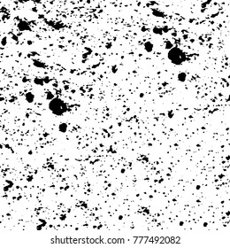 Black and white grunge background. Abstract vector texture of the ink spots. Vintage elements for printing on business cards, posters and design your own