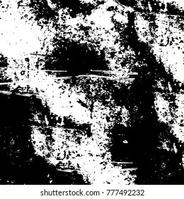 Black and white grunge background. Abstract vector texture of the ink spots. Vintage elements for printing on business cards, posters and design your own