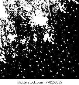 Black and white grunge background. Abstract vector texture of the ink spots. Vintage elements for printing on business cards, posters and design your own