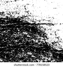 Black and white grunge background. Abstract vector texture of the ink spots. Vintage elements for printing on business cards, posters and design your own
