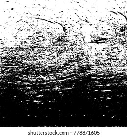 Black and white grunge background. Abstract vector texture of the ink spots. Vintage elements for printing on business cards, posters and design your own