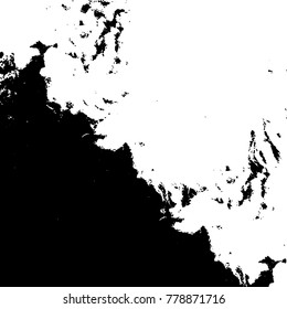 Black and white grunge background. Abstract vector texture of the ink spots. Vintage elements for printing on business cards, posters and design your own