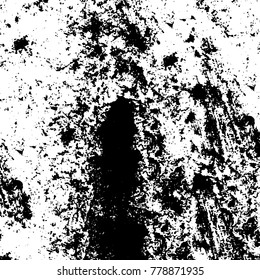 Black and white grunge background. Abstract vector texture of the ink spots. Vintage elements for printing on business cards, posters and design your own