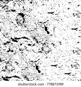 Black and white grunge background. Abstract vector texture of the ink spots. Vintage elements for printing on business cards, posters and design your own