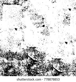 Black and white grunge background. Abstract vector texture of the ink spots. Vintage elements for printing on business cards, posters and design your own