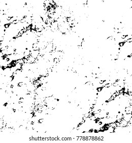 Black and white grunge background. Abstract vector texture of the ink spots. Vintage elements for printing on business cards, posters and design your own