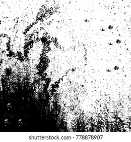 Black and white grunge background. Abstract vector texture of the ink spots. Vintage elements for printing on business cards, posters and design your own