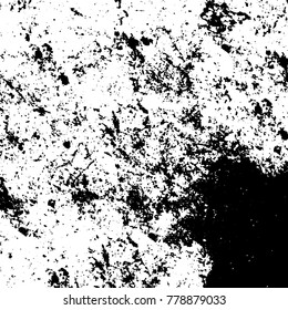 Black and white grunge background. Abstract vector texture of the ink spots. Vintage elements for printing on business cards, posters and design your own