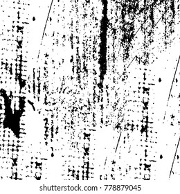 Black and white grunge background. Abstract vector texture of the ink spots. Vintage elements for printing on business cards, posters and design your own