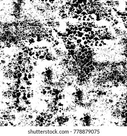 Black and white grunge background. Abstract vector texture of the ink spots. Vintage elements for printing on business cards, posters and design your own