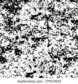 Black and white grunge background. Abstract vector texture of the ink spots. Vintage elements for printing on business cards, posters and design your own