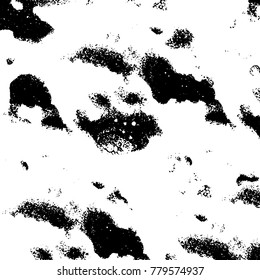 Black and white grunge background. Abstract vector texture of the ink spots. Vintage elements for printing on business cards, posters and design your own