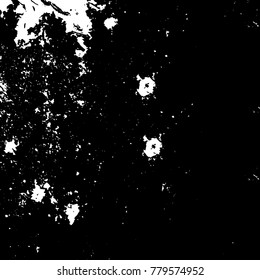 Black and white grunge background. Abstract vector texture of the ink spots. Vintage elements for printing on business cards, posters and design your own