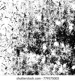 Black and white grunge background. Abstract vector texture of the ink spots. Vintage elements for printing on business cards, posters and design your own