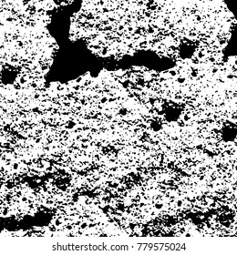 Black and white grunge background. Abstract vector texture of the ink spots. Vintage elements for printing on business cards, posters and design your own