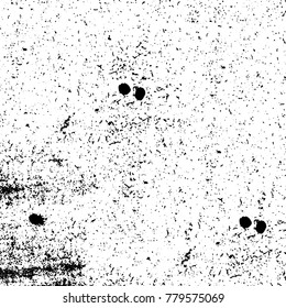 Black and white grunge background. Abstract vector texture of the ink spots. Vintage elements for printing on business cards, posters and design your own