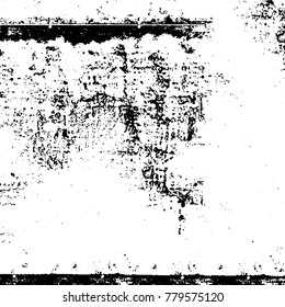 Black and white grunge background. Abstract vector texture of the ink spots. Vintage elements for printing on business cards, posters and design your own