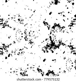Black and white grunge background. Abstract vector texture of the ink spots. Vintage elements for printing on business cards, posters and design your own