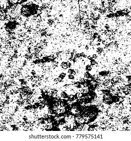 Black and white grunge background. Abstract vector texture of the ink spots. Vintage elements for printing on business cards, posters and design your own