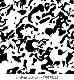 Black and white grunge background. Abstract vector texture of the ink spots. Vintage elements for printing on business cards, posters and design your own