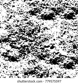 Black and white grunge background. Abstract vector texture of the ink spots. Vintage elements for printing on business cards, posters and design your own