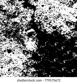 Black and white grunge background. Abstract vector texture of the ink spots. Vintage elements for printing on business cards, posters and design your own
