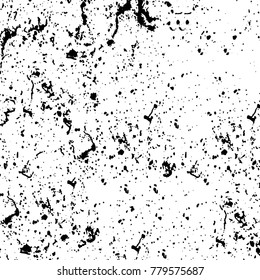 Black and white grunge background. Abstract vector texture of the ink spots. Vintage elements for printing on business cards, posters and design your own