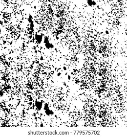 Black and white grunge background. Abstract vector texture of the ink spots. Vintage elements for printing on business cards, posters and design your own